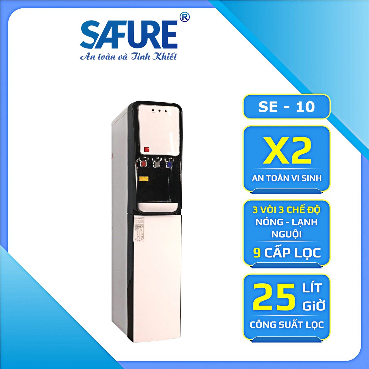 CÂY LỌC NƯỚC TÍCH HỢP RO  MODEL SE-10