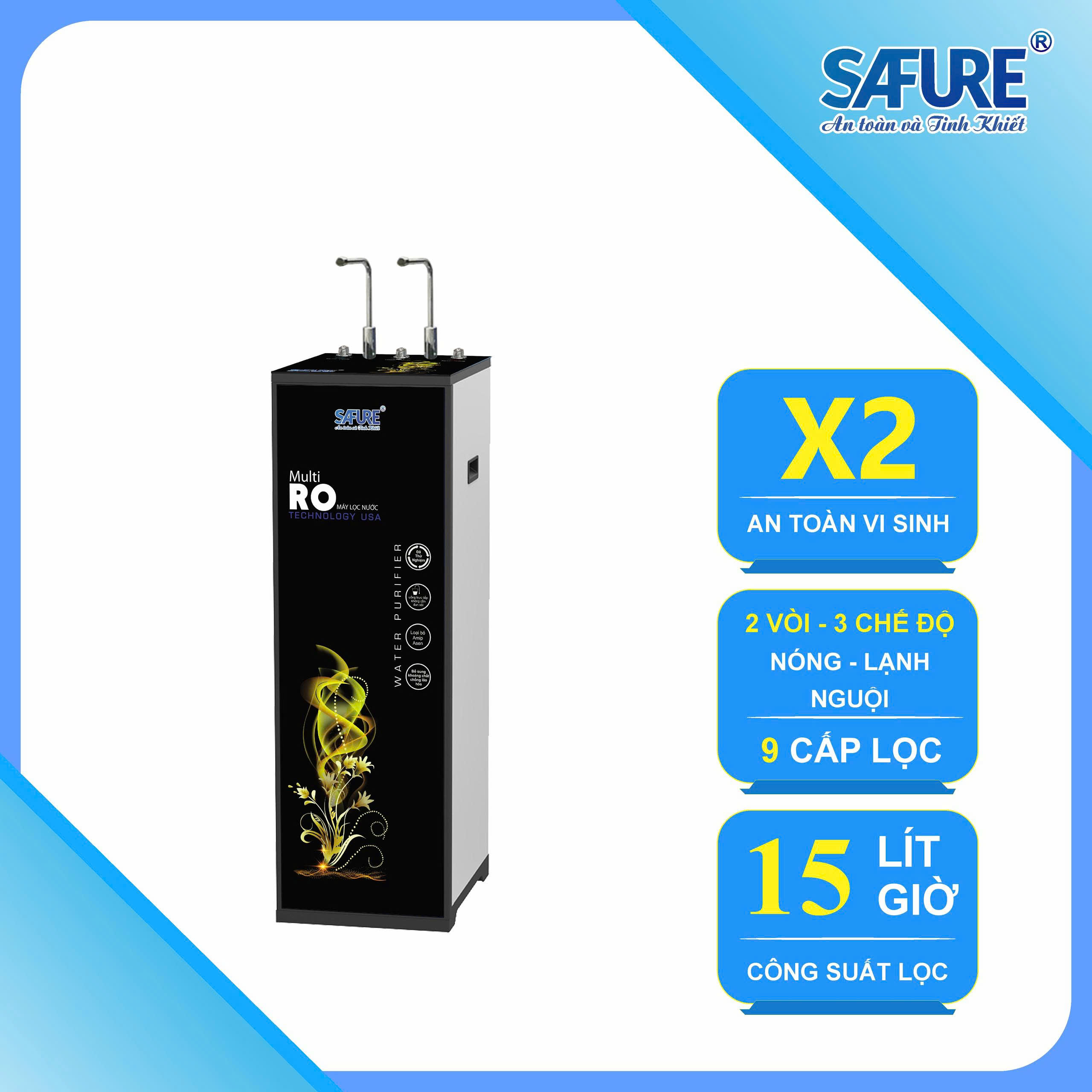 MÁY LỌC NƯỚC ĐA NĂNG NÓNG LẠNH RF86-R