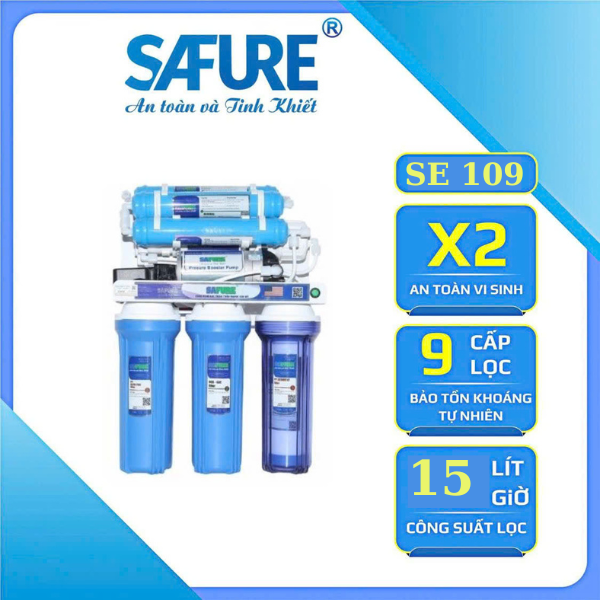 MÁY LỌC NƯỚC SAFURE  9 CẤP KHÔNG VỎ MODEL:SE109